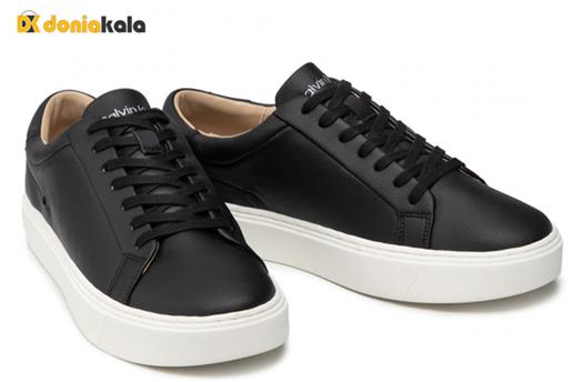 کفش چرم کلوین کلاین اورجینال مردانه | خیابانی | شهری | لو تاپ لی س آپ وگان CALVIN KLEIN Low Top Lace Up Vegan Lth HM0HM00514